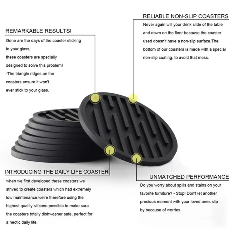 2026 + 2 حزمة من سجادات السيليكون غير القابلة للانزلاق، حامل المشروبات الساخنة، حامل القدح، ملحقات المطبخ المنزلية، الوقايات