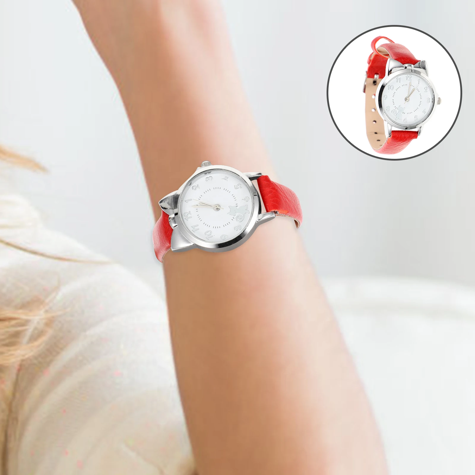 

Kitten Picture Watch Small for Women Lady Watches Women's Wrist Wristwatch Miss