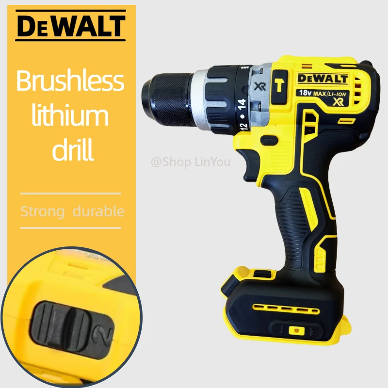 

Dewalt DCD796 Аккумуляторная бесщеточная ударная дрель Бесщеточная дрель Многофункциональная перезаряжаемая портативная аккумуляторная батарея 20 В Электроинструменты