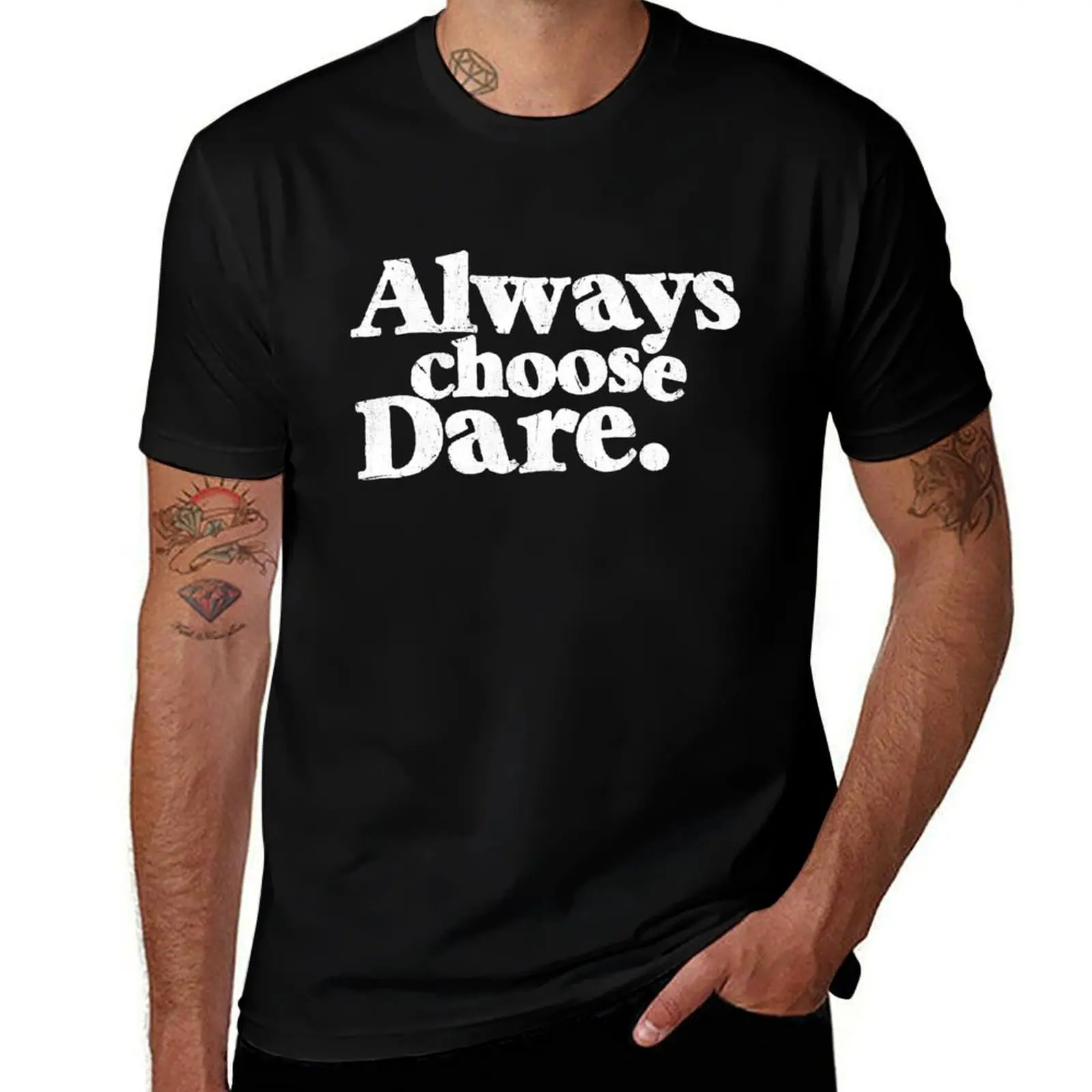 Choisissez toujours le t-shirt Dare, t-shirt décontracté pour Halloween