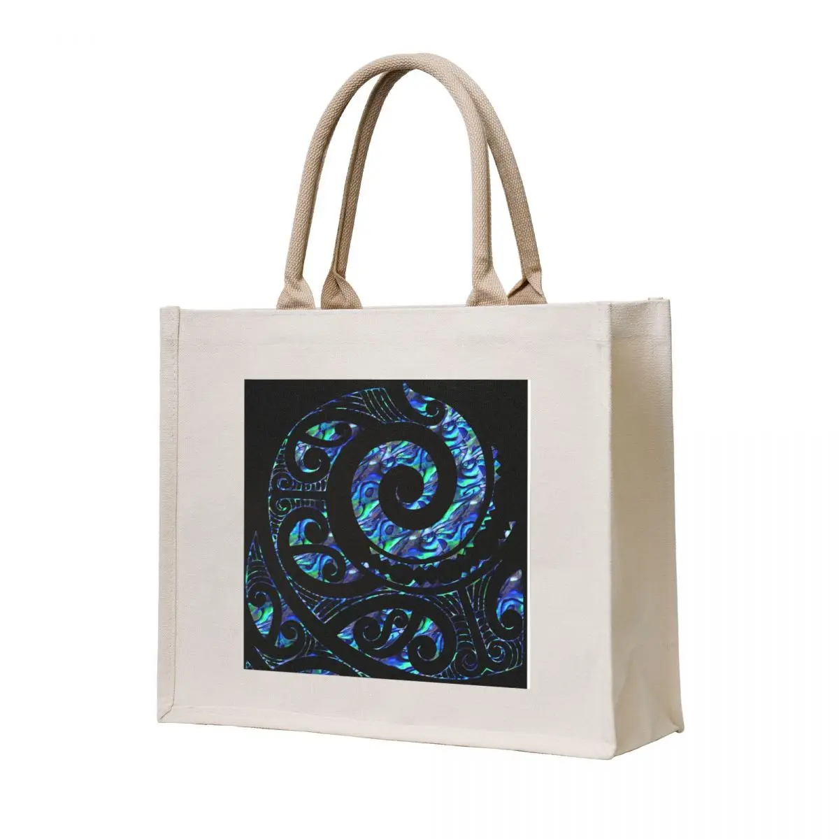 

New Zealand Mori Paua Tattoo Koru Design Tote Bag Women's bags Women's shopper bag Shopping bags canvas tote bag