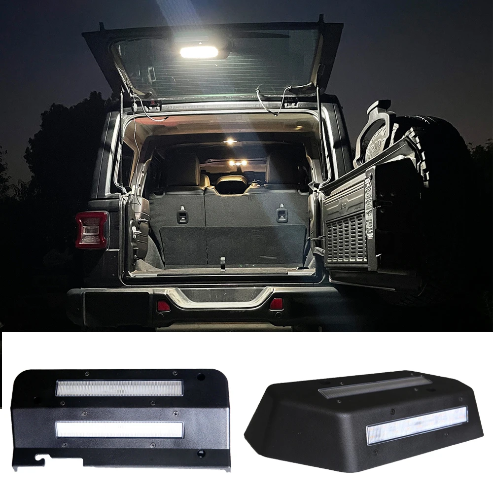 

Car Reading Light For Jeep Wrangler JK JL JLU 2007-2022+ LED Trunk Light Rear Glass Lift Gate Dome Light Camping Lamp