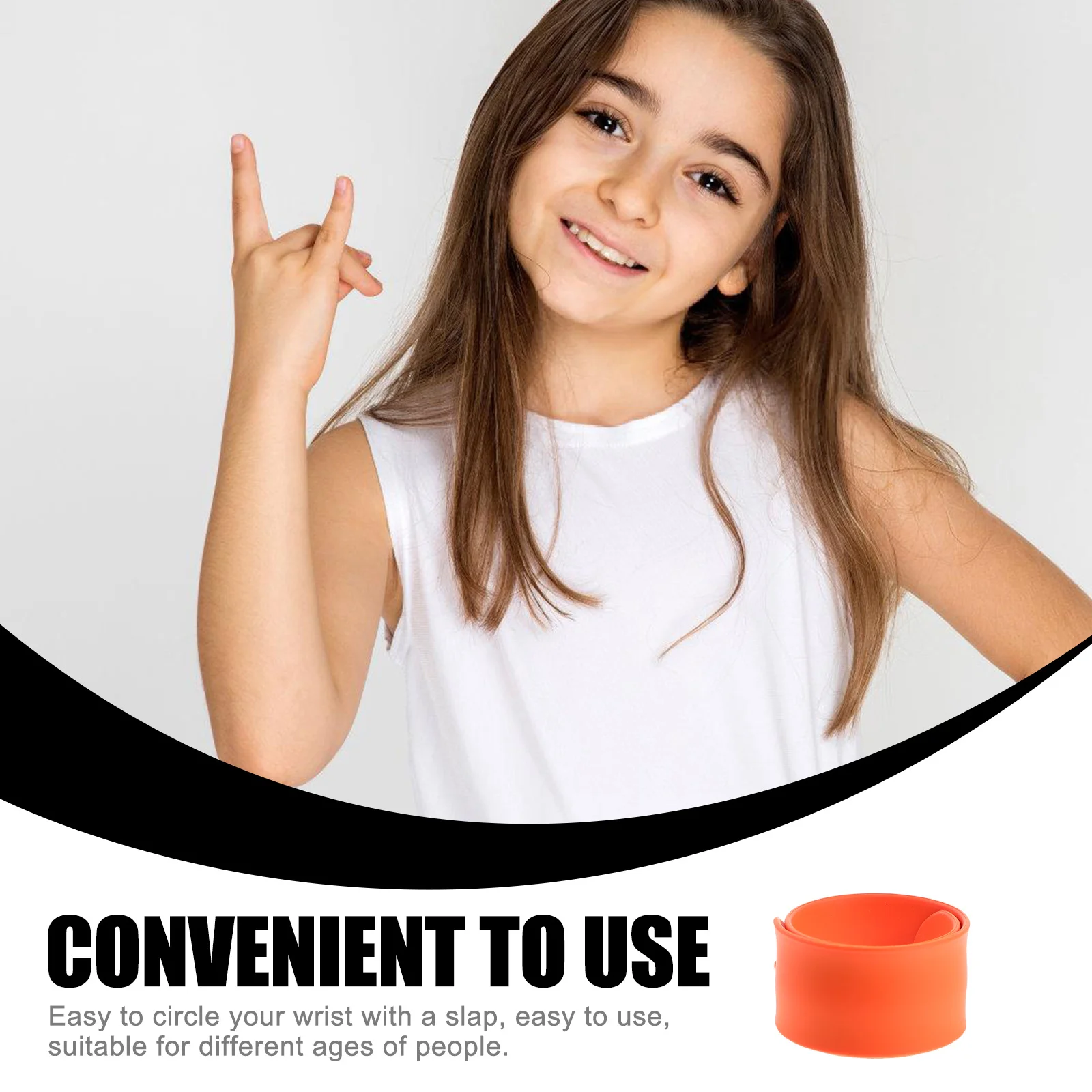 

5 Pcs Bracelets Party Slap Bands Children's Snap Kids Slap-on Wristband Favors for Girls