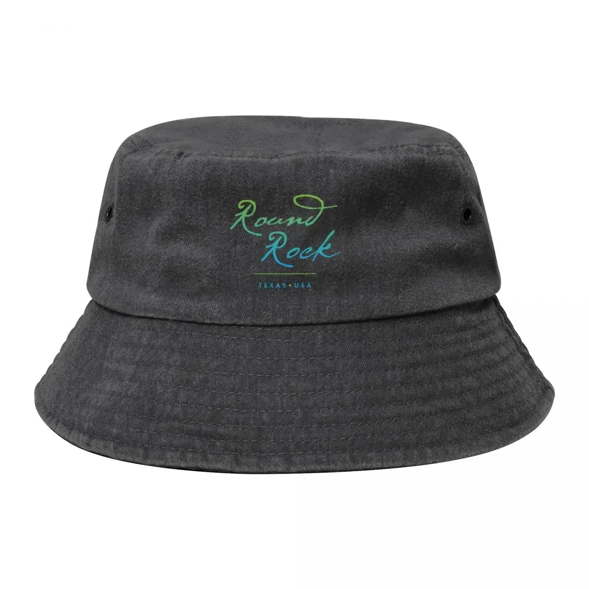 Round Rock Texas Typographic Design Bucket Hat dad hat Tactical Cap Elegant Women's Hats Men's