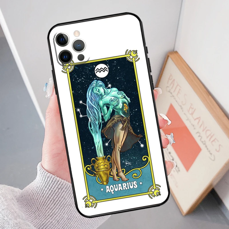 Horoscope Astrology Virgo Libra Gemini Queens Case For iPhone 15 14 11 12 13 Pro Max Mini X XS Max XR SE 2022 2020 7 8 Plus Case