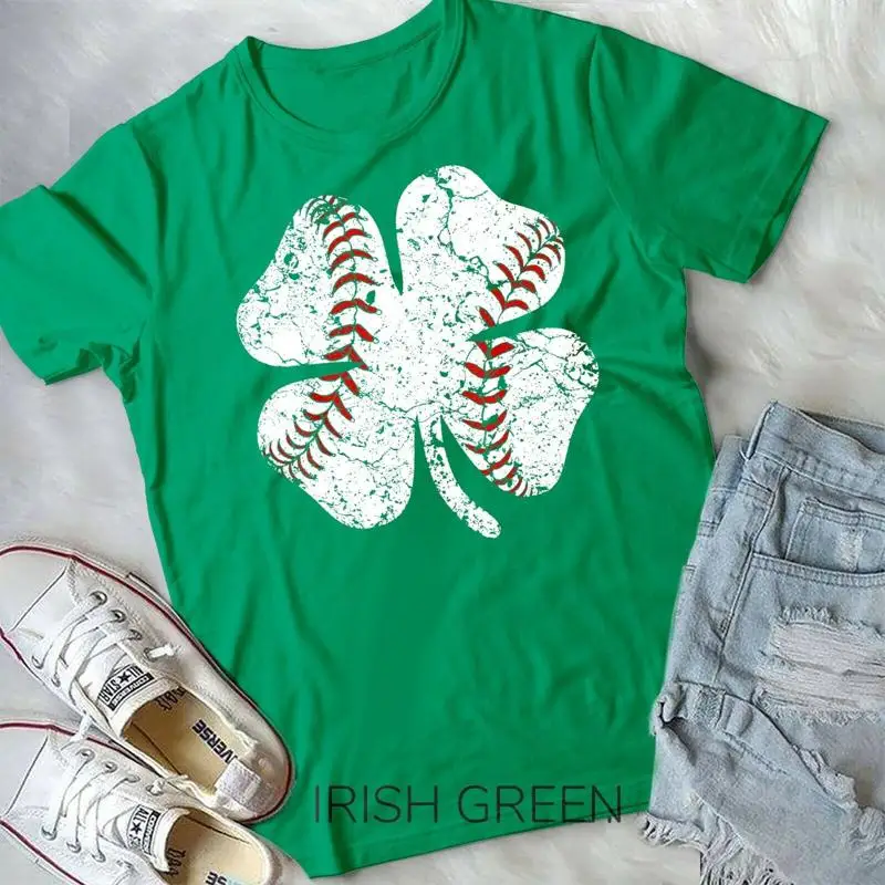 

Baseball St Patricks Day T shirt Boys Men Catcher Shamrock Unisex T shirt