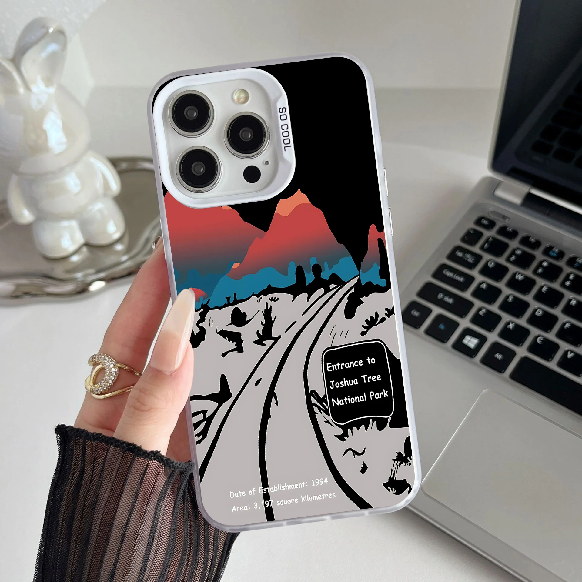 Snow Mountain Highway Phone Case For iPhone 16 15 14 13 12 11 mini Pro Max X XR XS MAX 8 7 Plus Anti Fall Matte Back Cover Shell