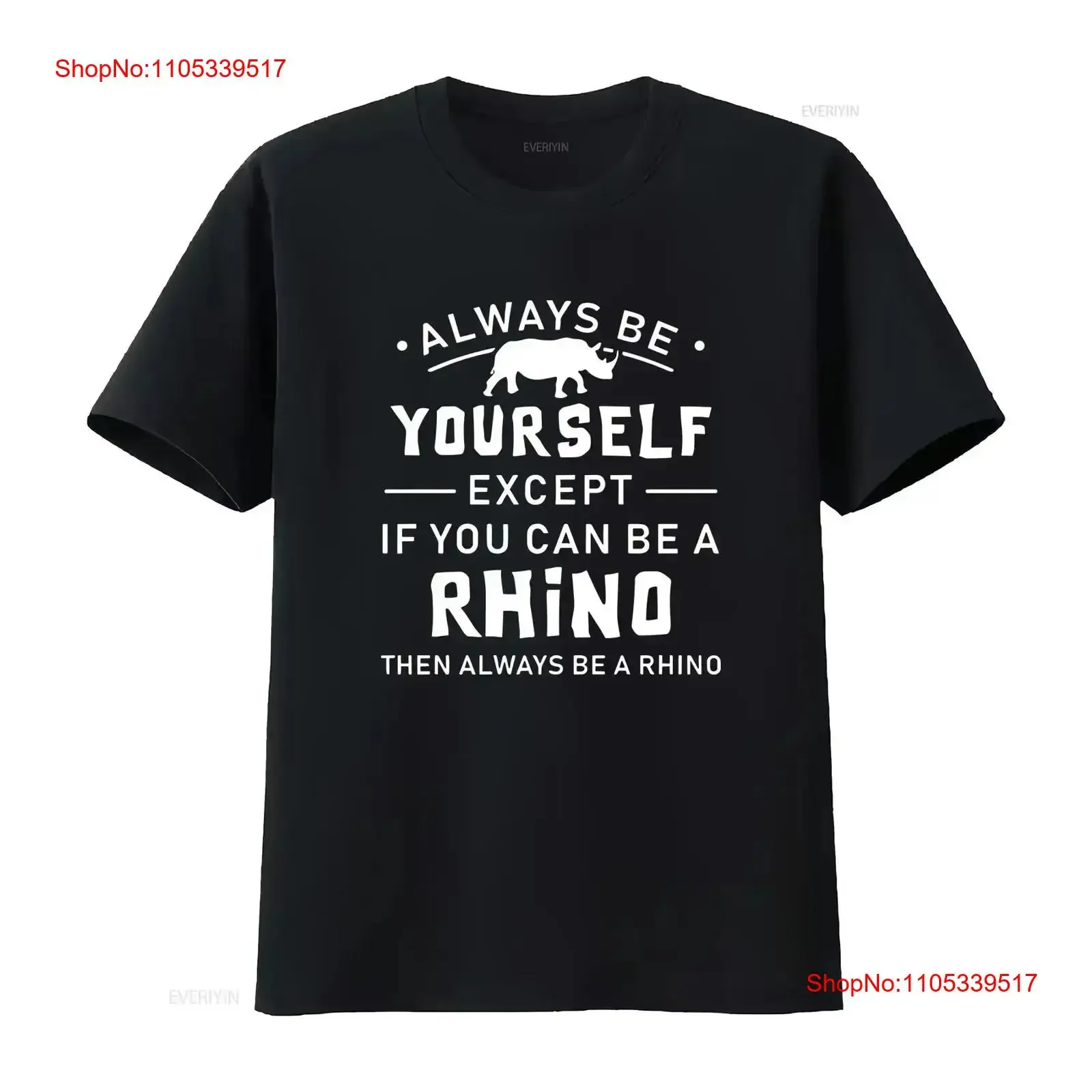 Rhino Lover Rhinoceros Art Funny Black Animal s Christmas T shirt vintage Washed Stretched designer clothes Versatile graphic