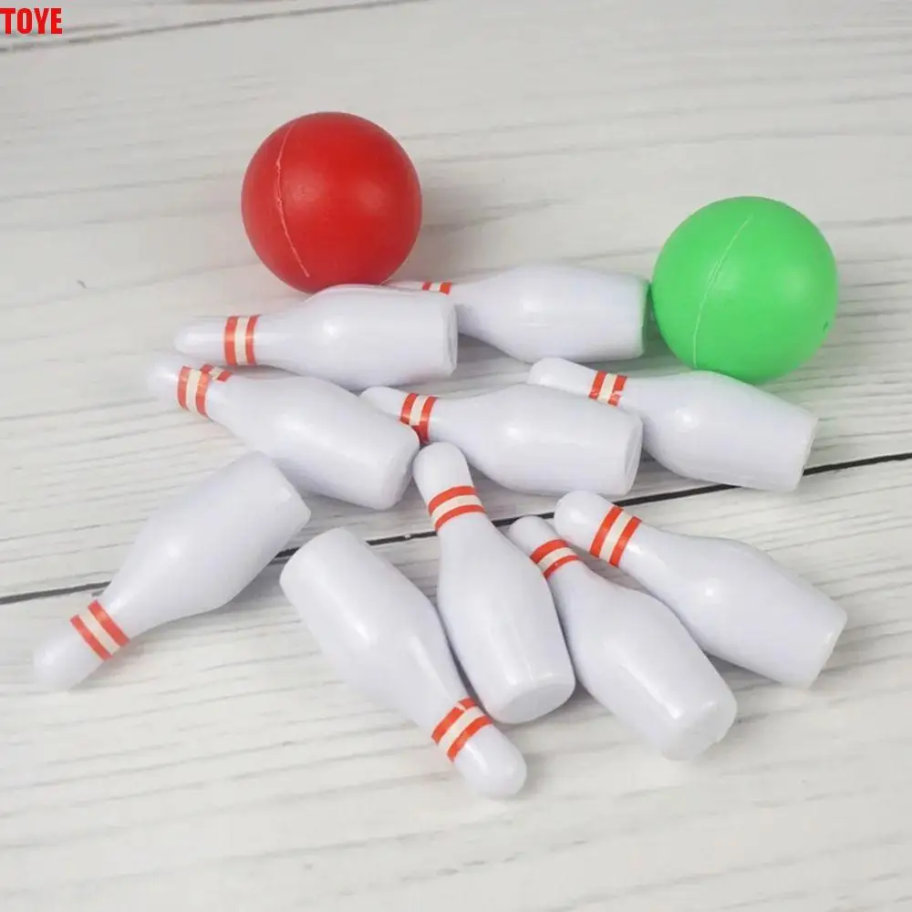 Mini boule de Bowling de Simulation amusante, jouet miniature 1/12 pour maison de poupée, accessoires de poupée, maison de jeu, jouet, ornements de bureau