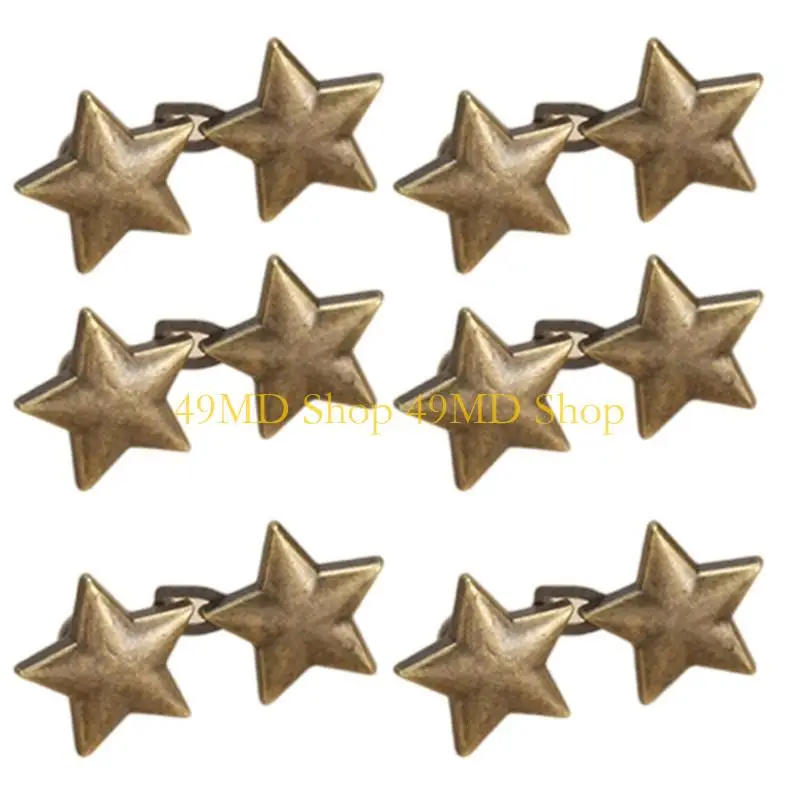 

49MD Pants Waist Buttons Alloy Tighten Waist for Skirt Pants Jeans Adjustable Waist Clip Clothing Accessories