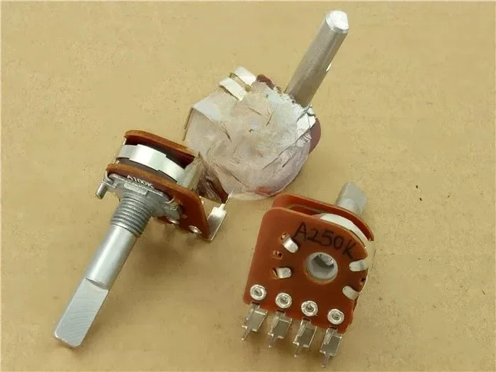 148 type dual tap potentiometer A50K A100K A250K handle 30MM41 point 8-pin