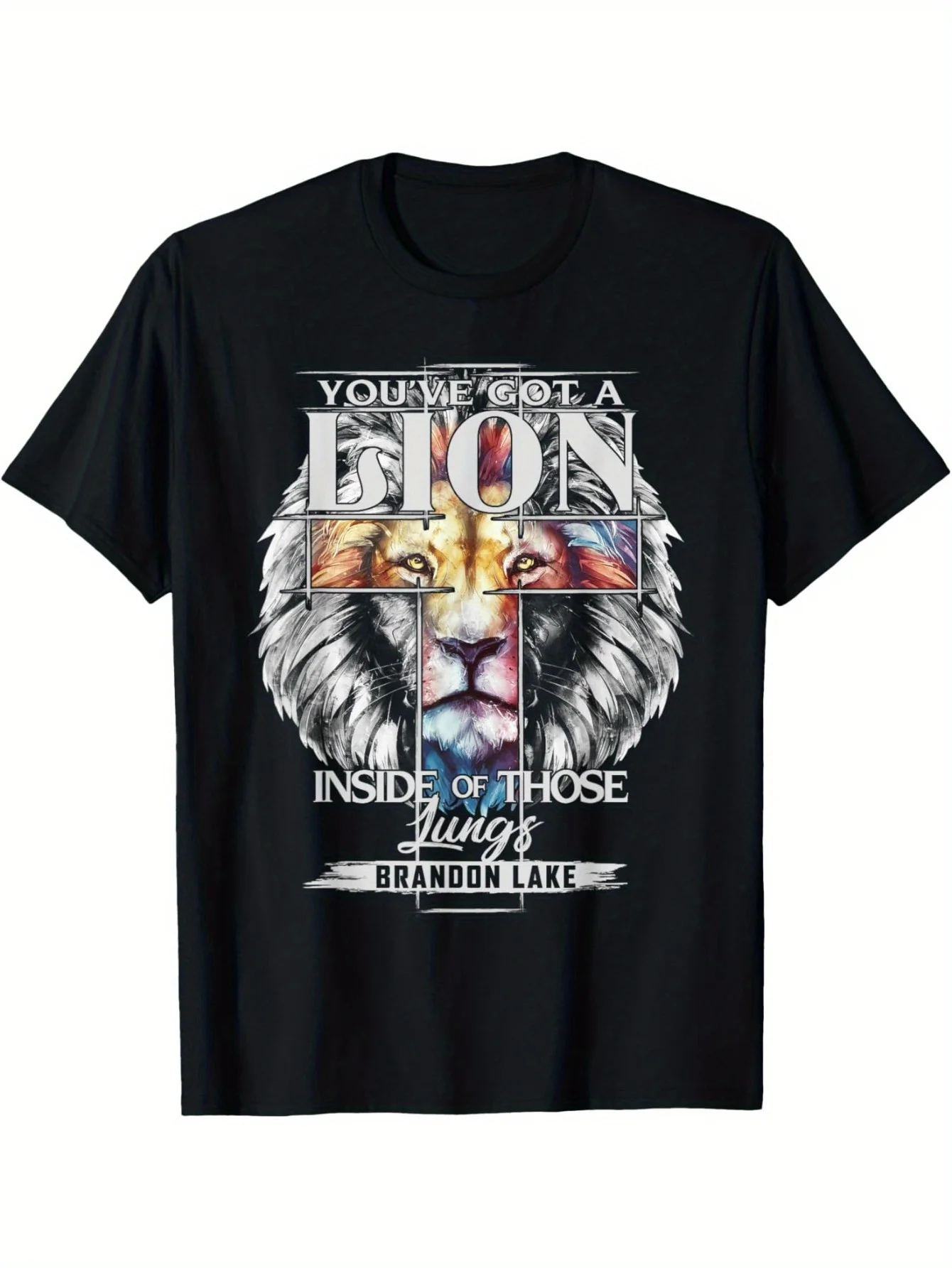 Let Your Lion Out Brandon Lake Merch Praise Jesus T-Shirt Short Sleeve, Unisex, Cotton Material, Comfortable Fit, Sizes S-XXXL,