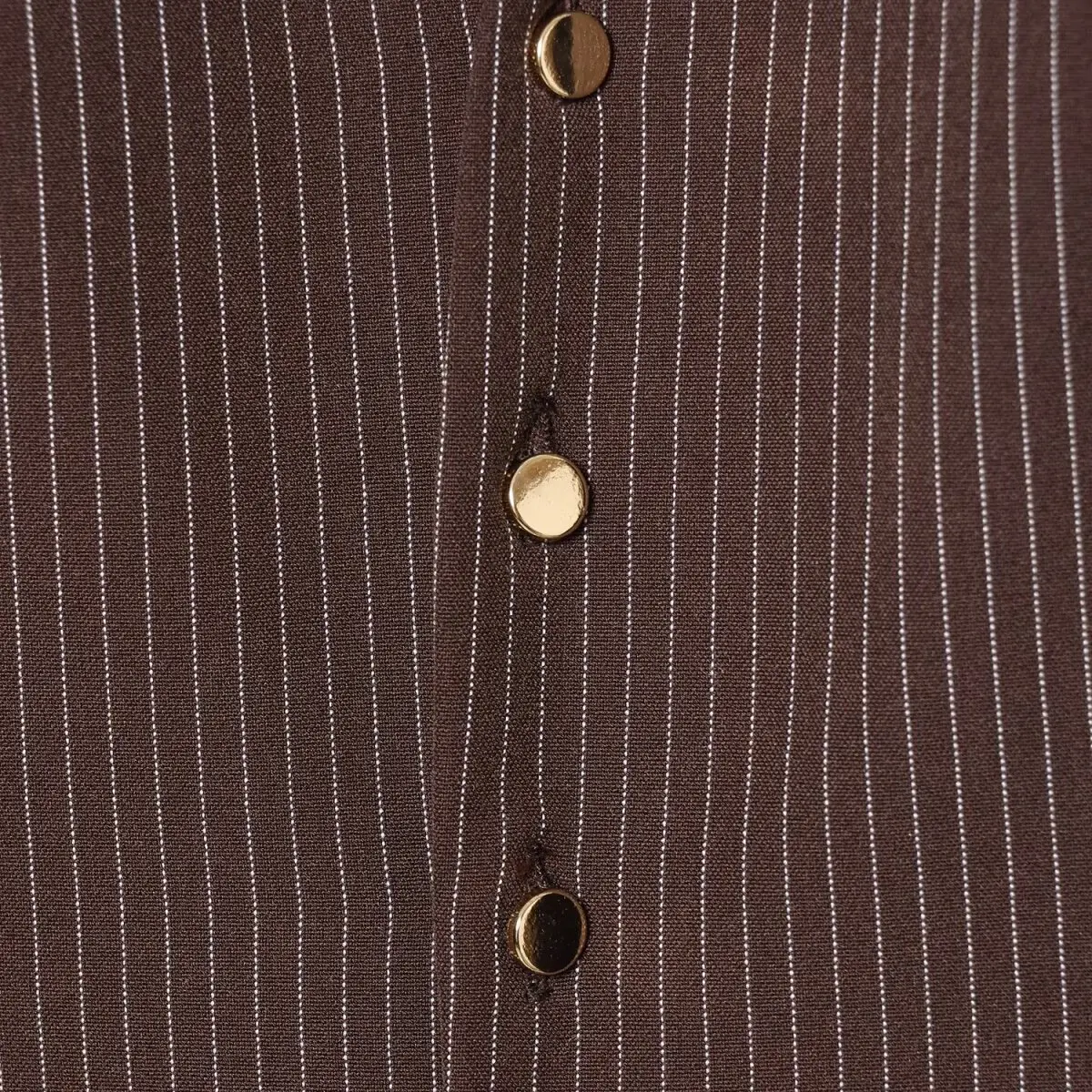 JNLEAOG Faionable ort Listrado oulder Pad irt para Mulheres Outono Novo Sle Loose Fit Longo Sve Fibra de Poliéster