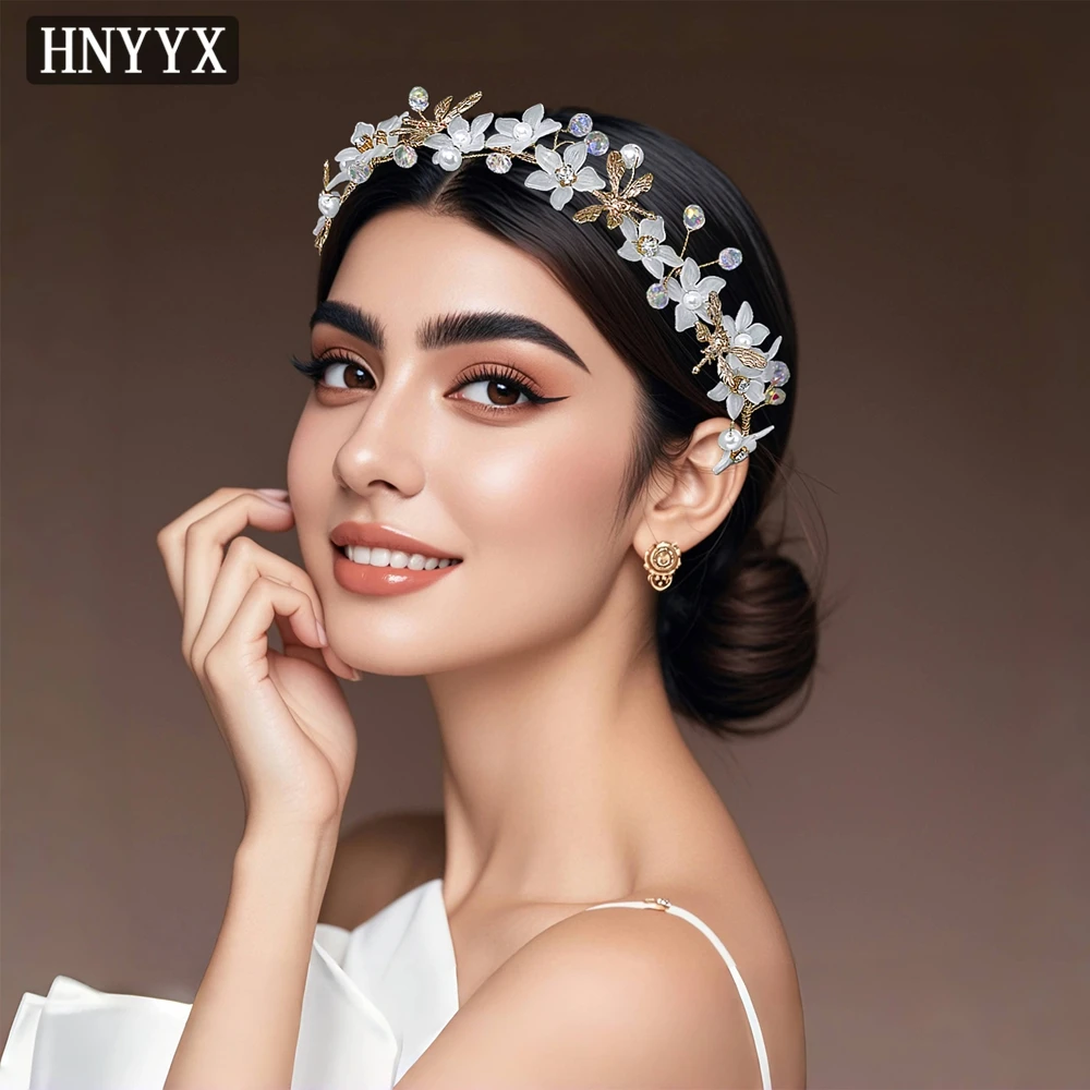 

HNYYX Light Luxury Hair Hoop Bridal Crystal Headband Classic Jewelry Headwear for Women Wedding Party Tiara Hair Accessory A402