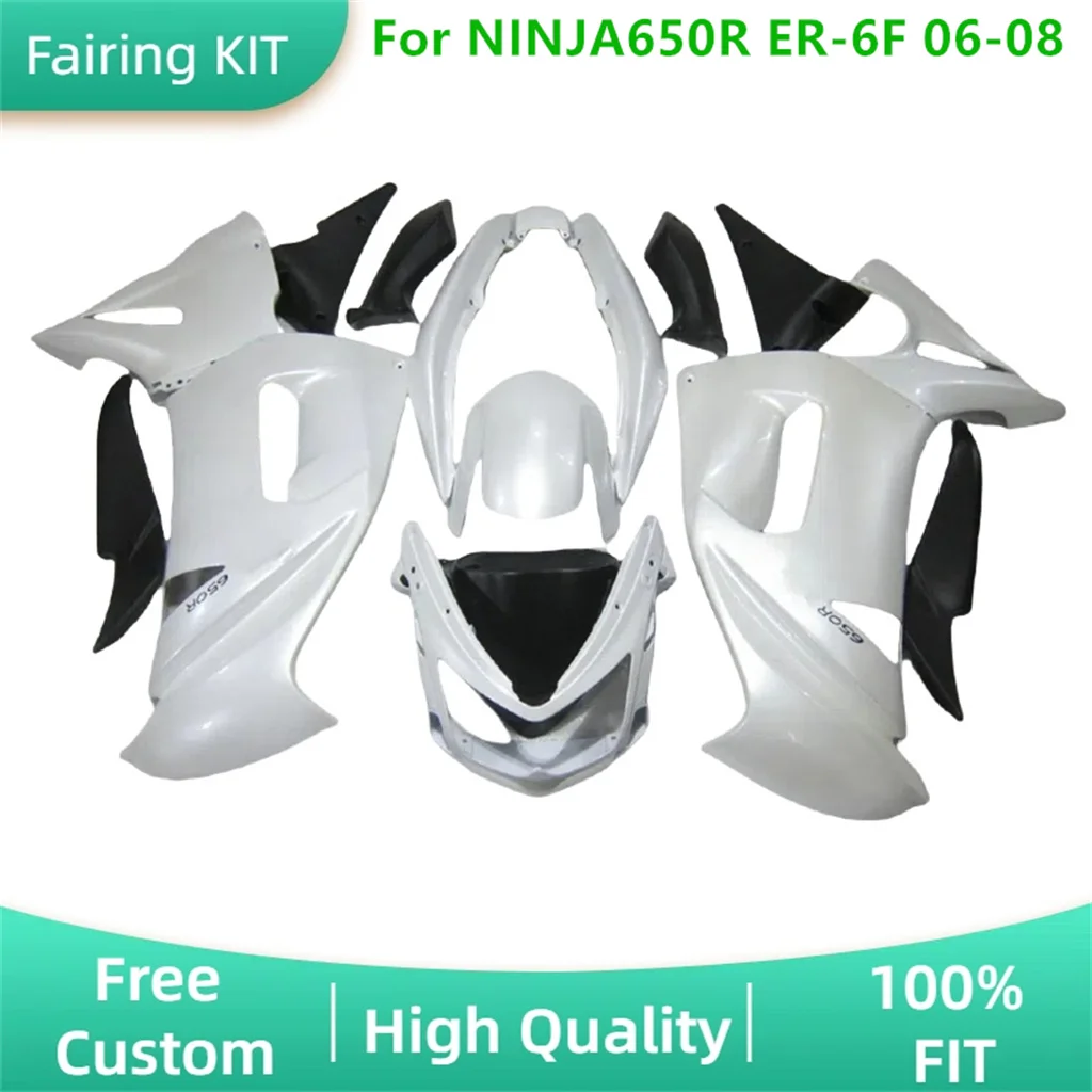 

For Kawasaki NINJA 650R ER-6F 06 07 08 2006 2007 2008 ABS Plastic Injection Road Racing BodyKit Motorcycle Fairing Free Custom