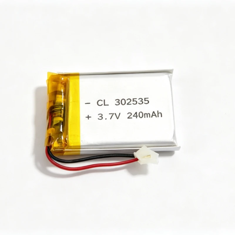 2pcs/lot 3.7v 240mah 302535 polymer lithium li-po rechargeable battery for MP3 MP4 GPS recorder PSP toy speaker
