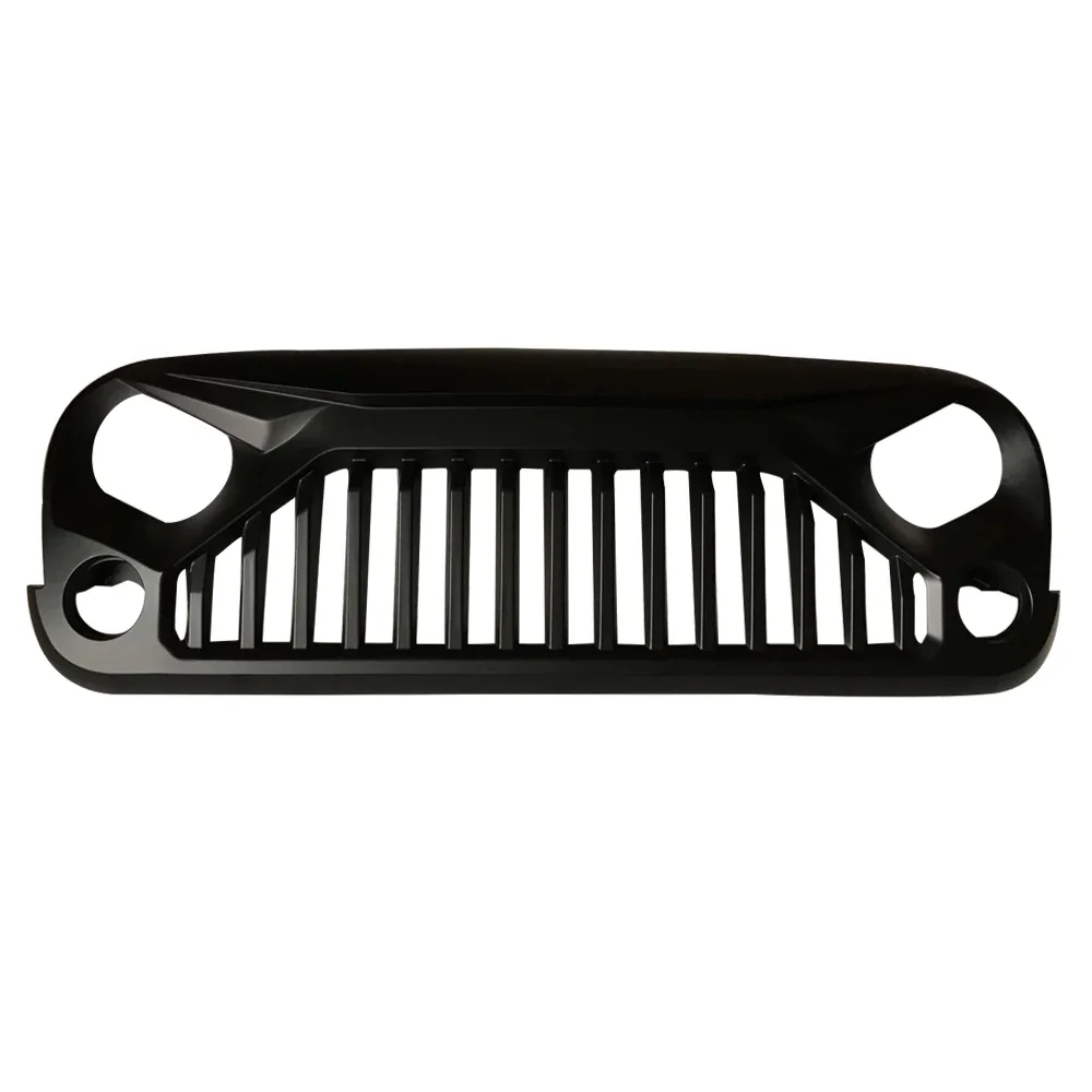 SXMA J189 Angry Grille Front Black ABS 4*4 Auto Parts Front Bumper Grilles For Jeep Wrangler 2007-2017 JK JKU