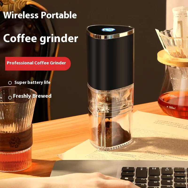 1 قطعة مطحنة القهوة الكهربائية المحمولة TYPEC USB تهمة السيراميك طحن CoreHome حبوب البن الطاحن طاحونة #1