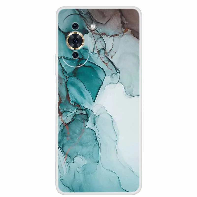 화웨이 노바 10 프로용 투명 대리석 소프트 TPU 실리콘 후면 커버, 폰 케이스, 펀다 코크 노바 10 프로용