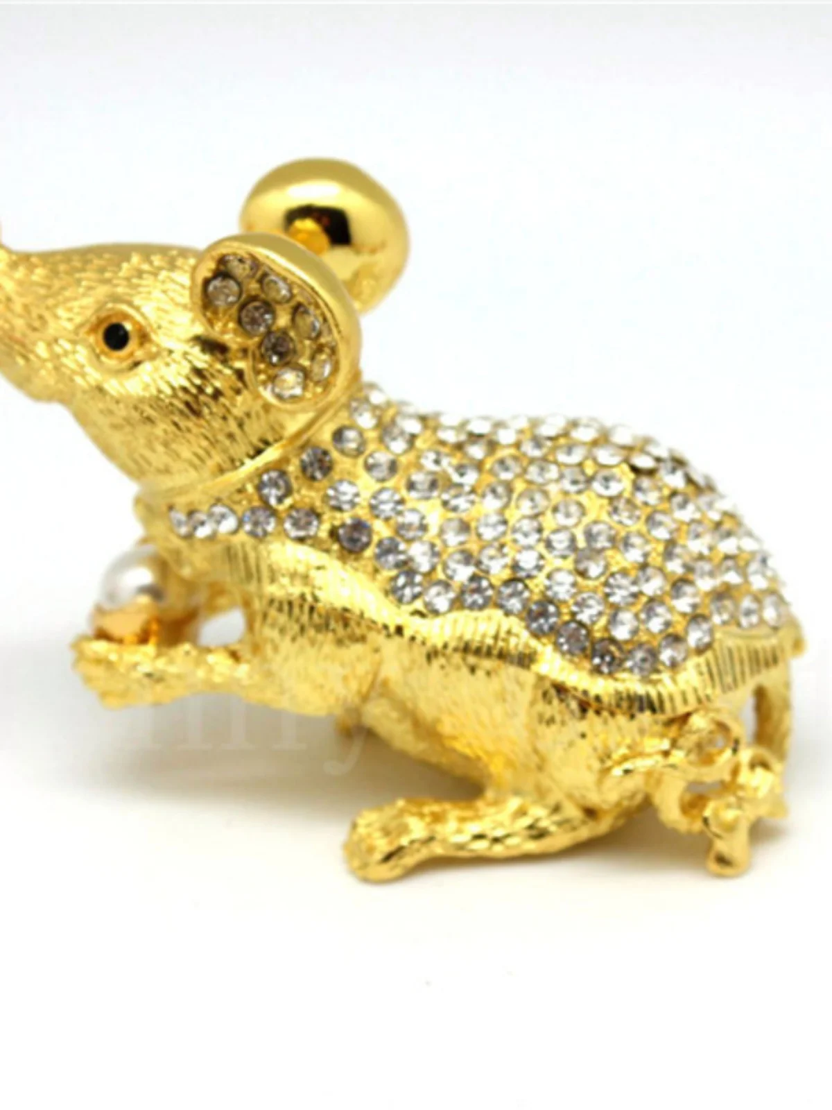 Zodiac mouse decoration box, holding money to attract wealth, Feng Shui small ornament