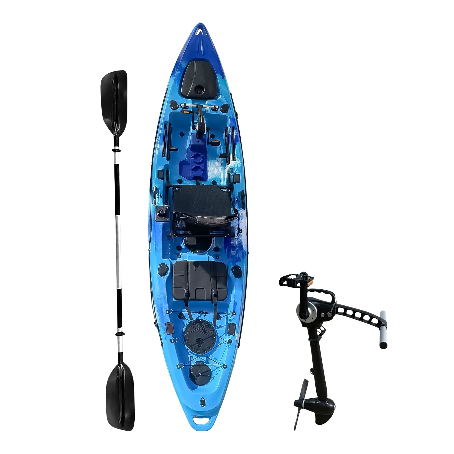 قوارب الكاياك البلاستيكية الشهيرة لصيد الأسماك مع ملحقات واحدة لكل شخص #1