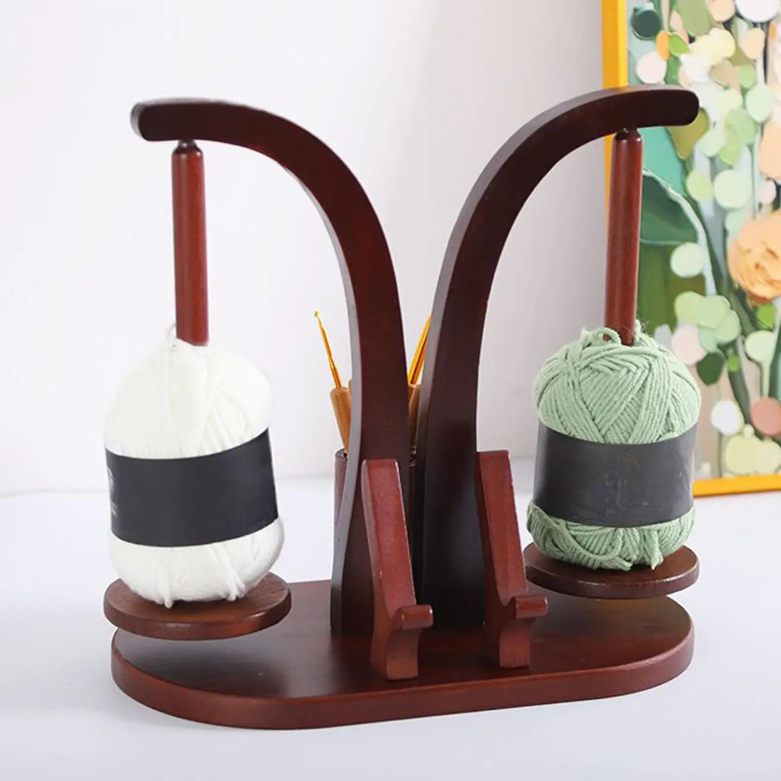 

Rotating Yarn Ball Holder Spinnings Knitting Tools Crochet Yarn Ball Storage Rack Lightweight Magnetic Thread Spool Wool Spinner