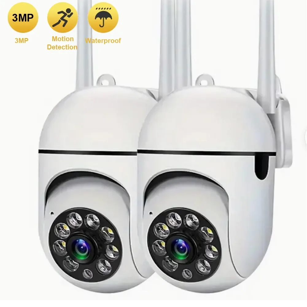

2pcs 3MP Wifi Camera 2.4GHz Baby Monitor Indoor Security Camera Phone App 2-Way Audio, Infrared Night Vision