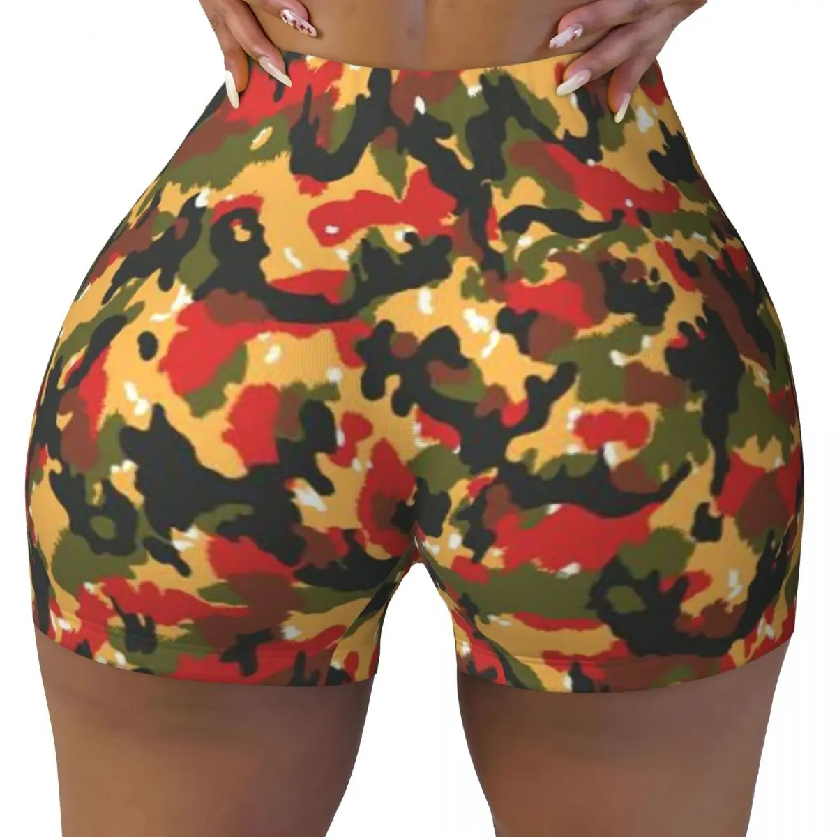 Shorts de ioga Alpenflage TAZ 83 personalizados para mulheres, academia, treino, corrida, atlético, vôlei, motociclista