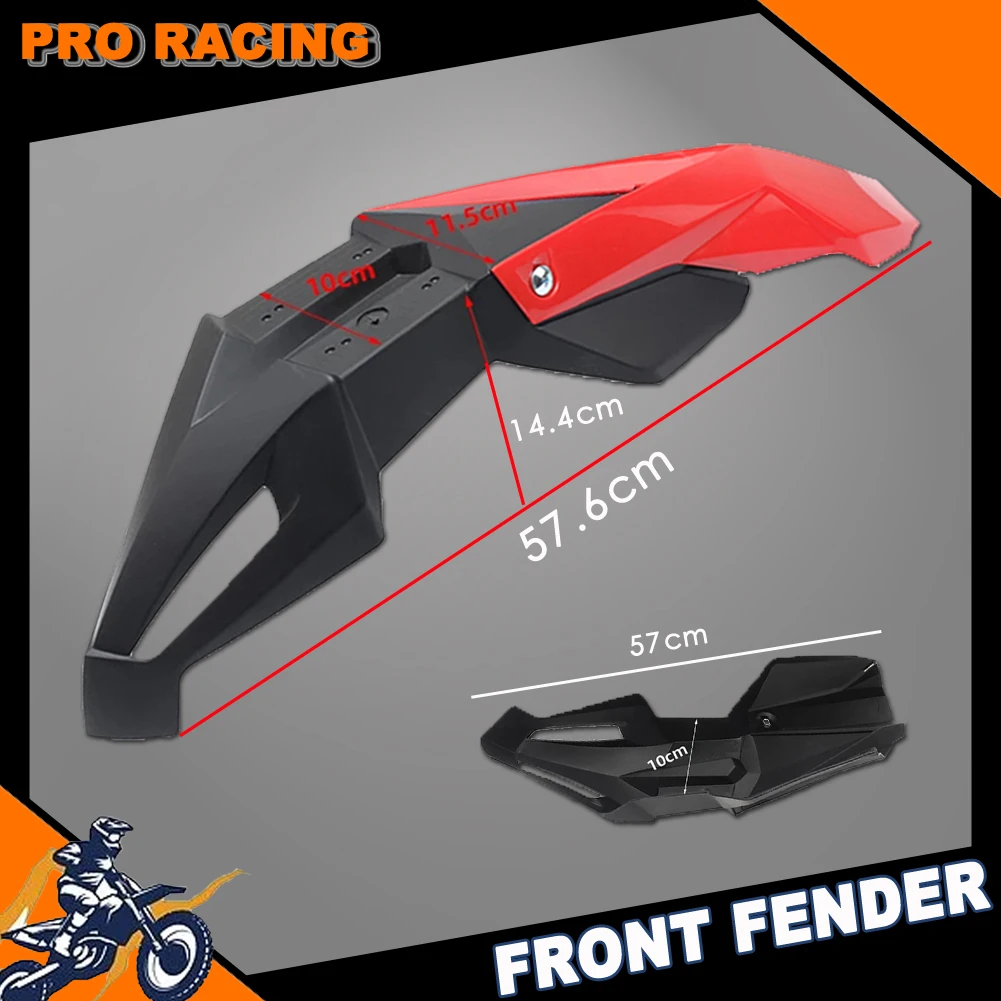 

Переднее крыло для мотоцикла, универсальное пластиковое брызговик для KTM, Honda, Yamaha, Kawasaki, SXF, ECX, CRF, XR, CRF, WRF, внедорожник для питбайка