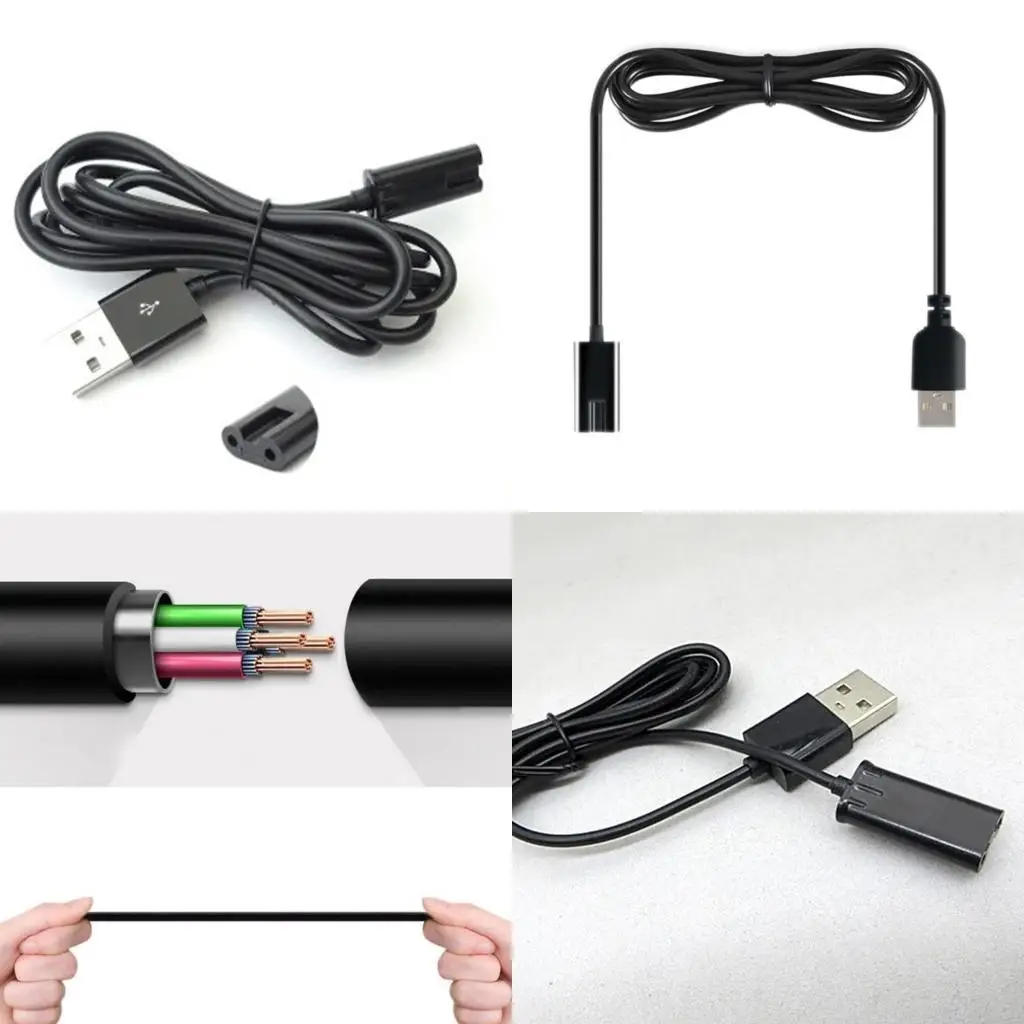 

103F 100cm Long USB Power Cable Charging Cord Line for FS871 FS375 FS339 FS378 FS376 Travel and Daily Use Grooming Gadgets