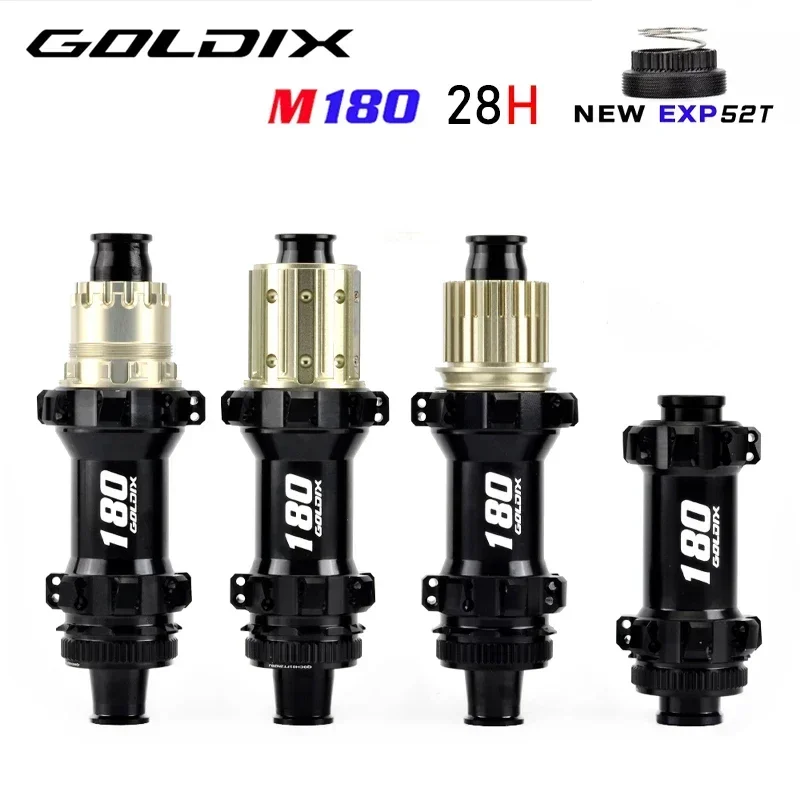 GOLDIX M180 mountain bike hub BOOST central lock 28H EXP 52T ratchet suitable for SHIMANO  11/12 speed bicycle accessories