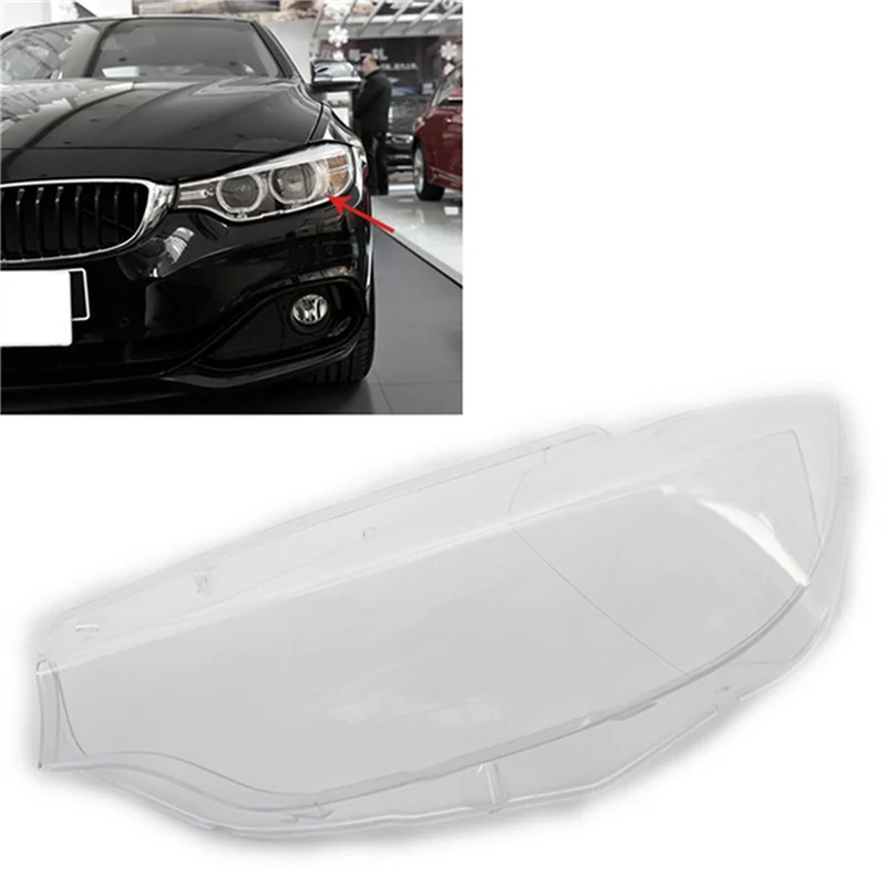 AASS-Car عدسة المصباح الأمامي غطاء كشافات قذيفة لسيارات BMW 4 سلسلة M3 M4 F32 F33 F36 F80 425 428 430 440 2013-2017 عاكس الضوء