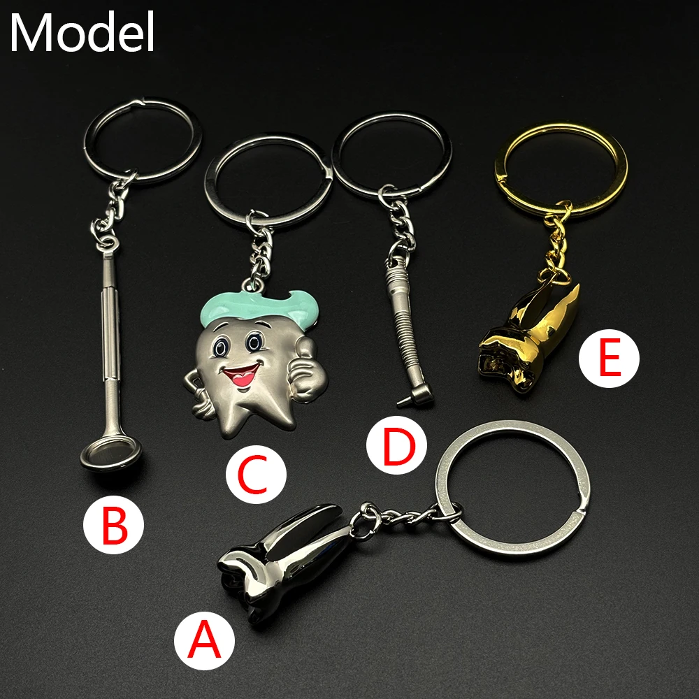 Tooth Keychain Dentist Charm Keychain Dentist Gift Dental Hygiene Graduation Gift Mom Keychain, Little Girl Keychain Kid Boy