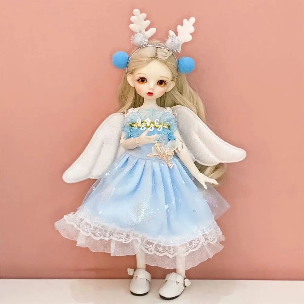 Casual Wears Doll Elegant Dresses with Headband 10 Styles Party Clothes Doll Princess Skirt