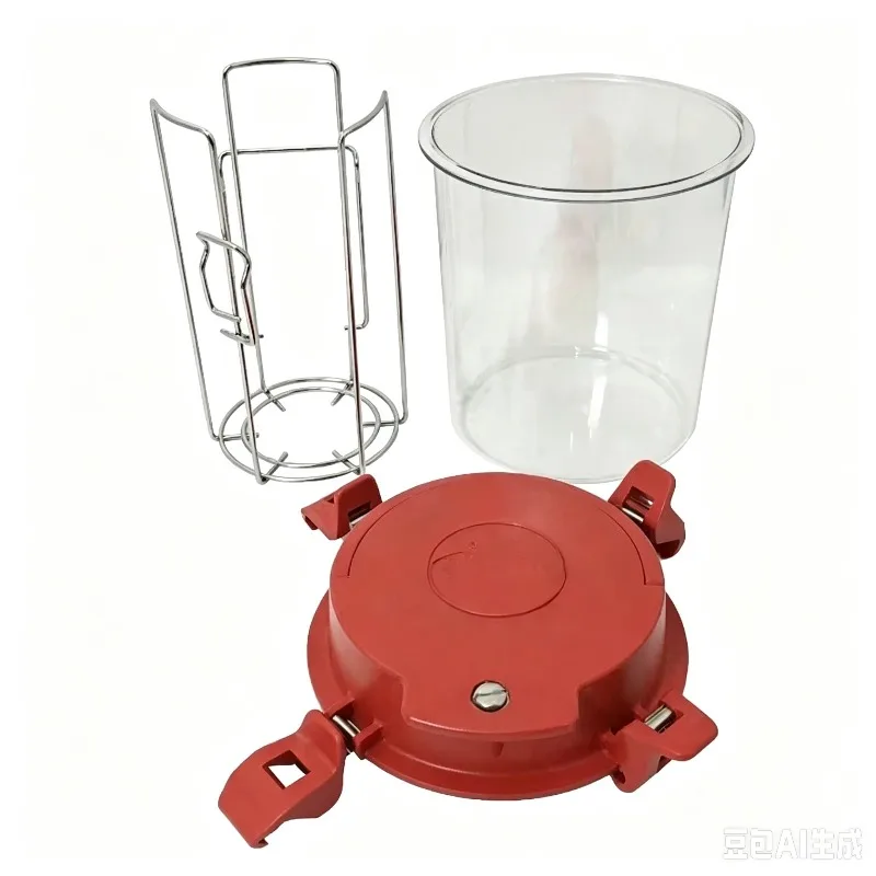 AG0025A Transparent 2.5L DE Oxime Chamber Sealed Tank Laboratory Microbial Anaerobic Cultivation Tank with Sheet Rack