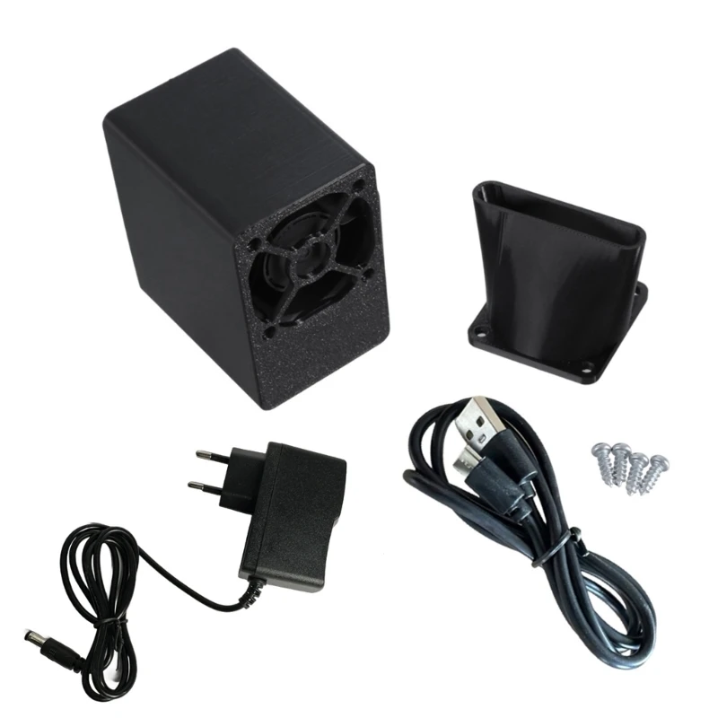 12V Powered Air Blower With Type C Input Cooling Exhaust Fan for Efficient Combustion in Grills Furnaces Air Extractors