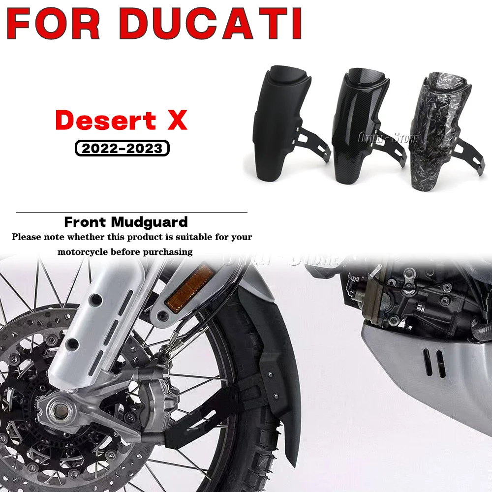 

For Ducati Desert X 2022-2023 Motorcycle modification accessories Front Fender Extender Mudguard Extension Splash Guard Plastics