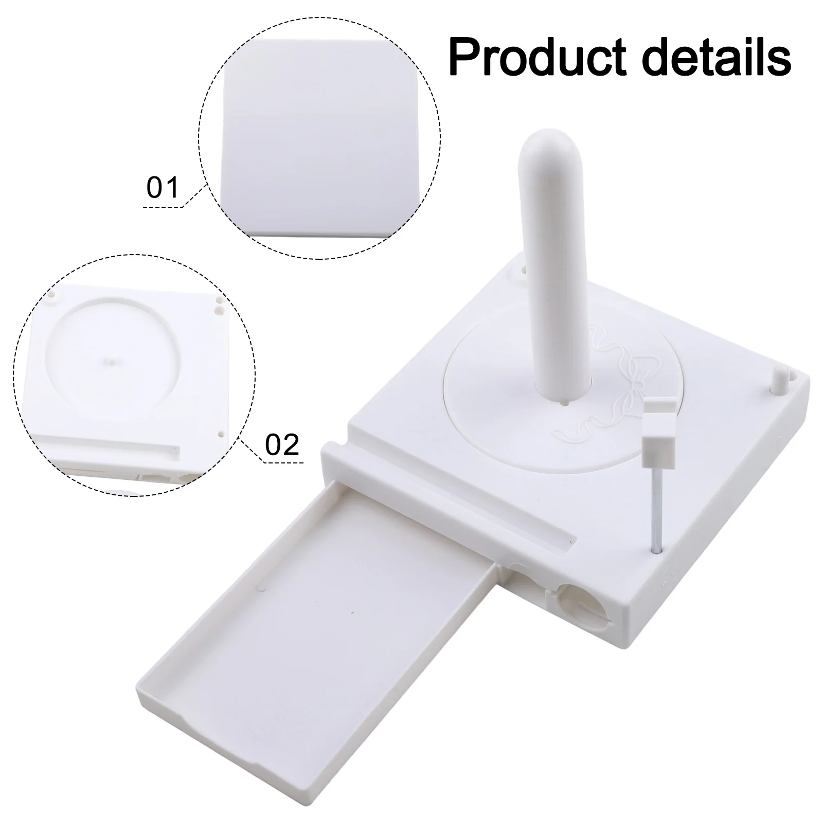 Portable Multi-Functional Yarn Spool Box 3d Print Vertical Spinnings Stand For Textile Knitting Rotary Tools Spinnings Holder