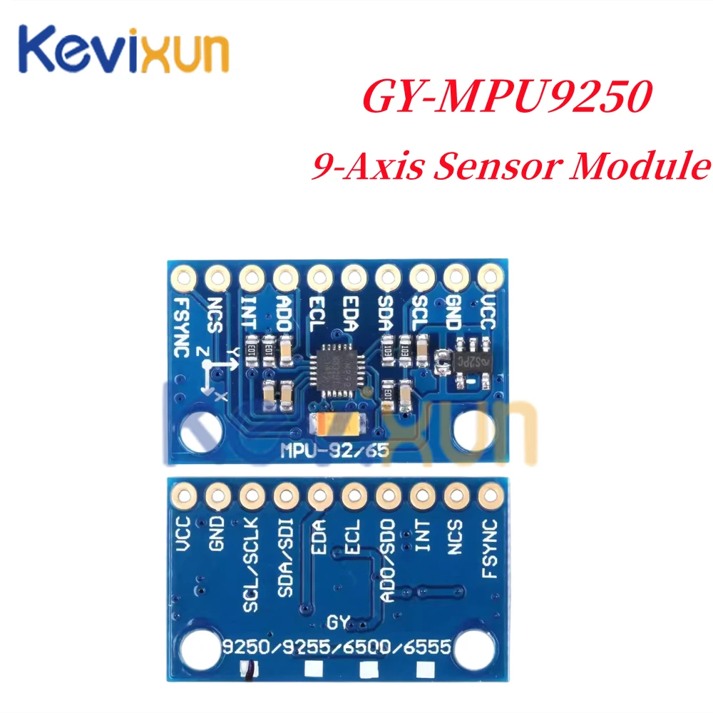 10PCS/1pc GY-9250 MPU 9250 MPU-9250 299DOF 9-Axis Attitude +Gyro+Accelerator+Magnetometer Sensor Module  SPI/IIC I2C Interface