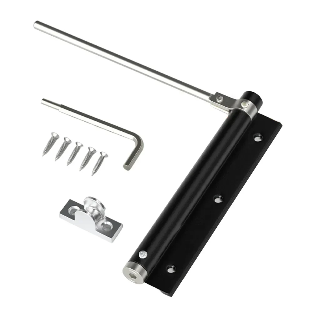 

Hydraulic Buffer Hinge Fireproof Door Closer Aluminum Alloy Automatic Door Closer Protective Door Holder Home Hardware ﻿