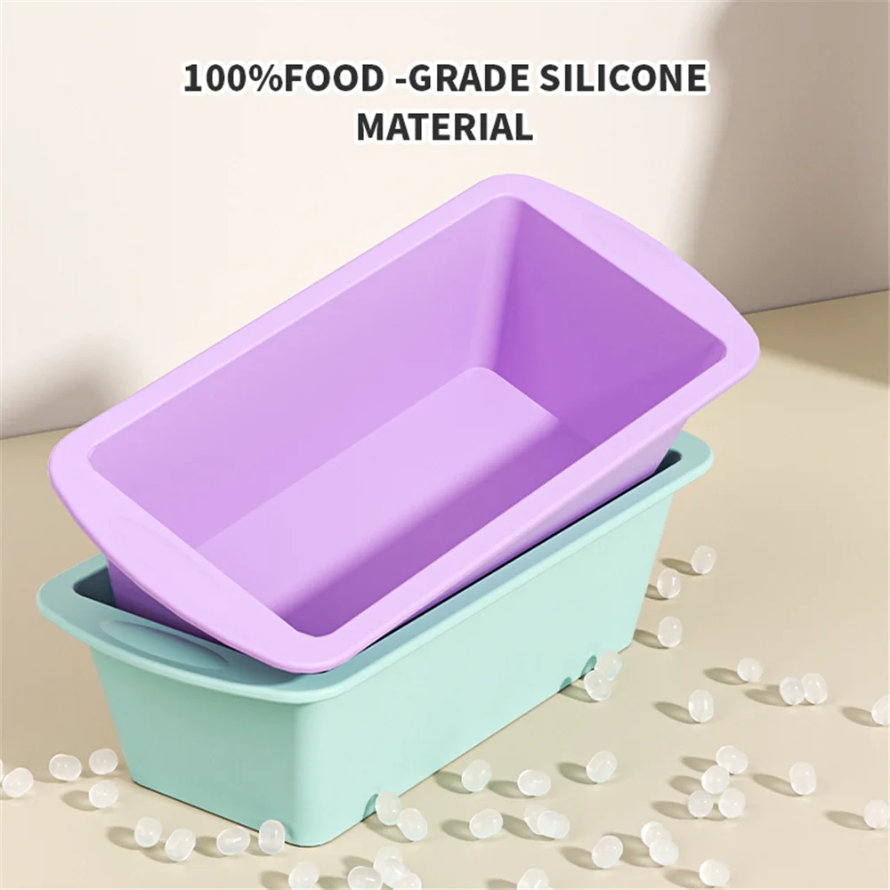 Silicone Bread Tray Non Stick And Easy To Loosen Rectangular Silicone Cake Tray Suitable For Baking Bread Puff Pastry Tray Mold