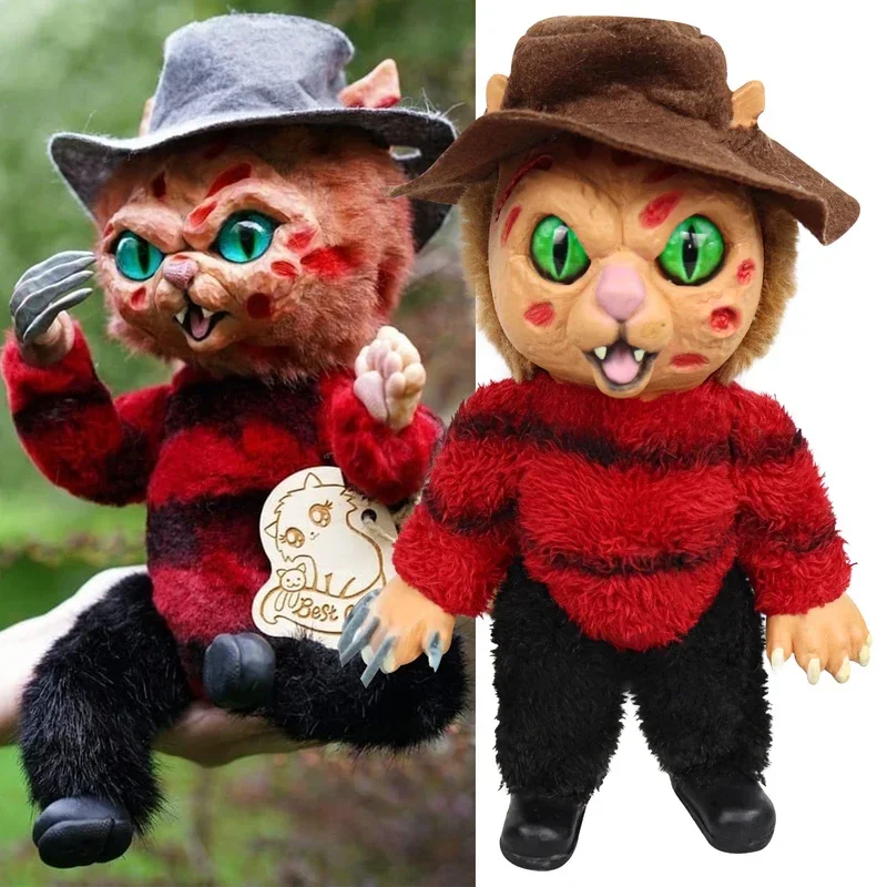 Cafele Horror Freddy Krueger Squirrel Doll Cosplay Anime Animal Kids Toys Child Halloween Props Gifts MN5