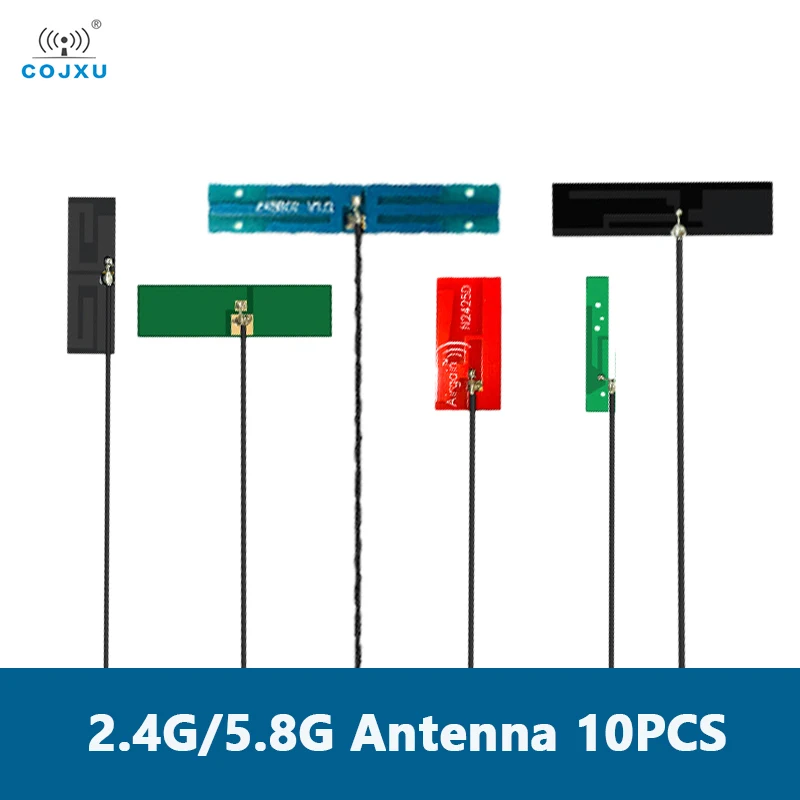 10 stks/partij 2.4G 5.8G COJXU PCB Antenne FPC Antenne Klein Formaat Flexibele en Buigbare IPX Interface Ingebouwde Antenne serie