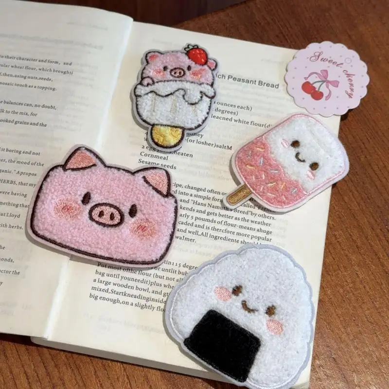 Cute Cartoon Hair Magic Patch Plush Bangs Sticker Non Slip Broken Hair Holder Girls Makeup