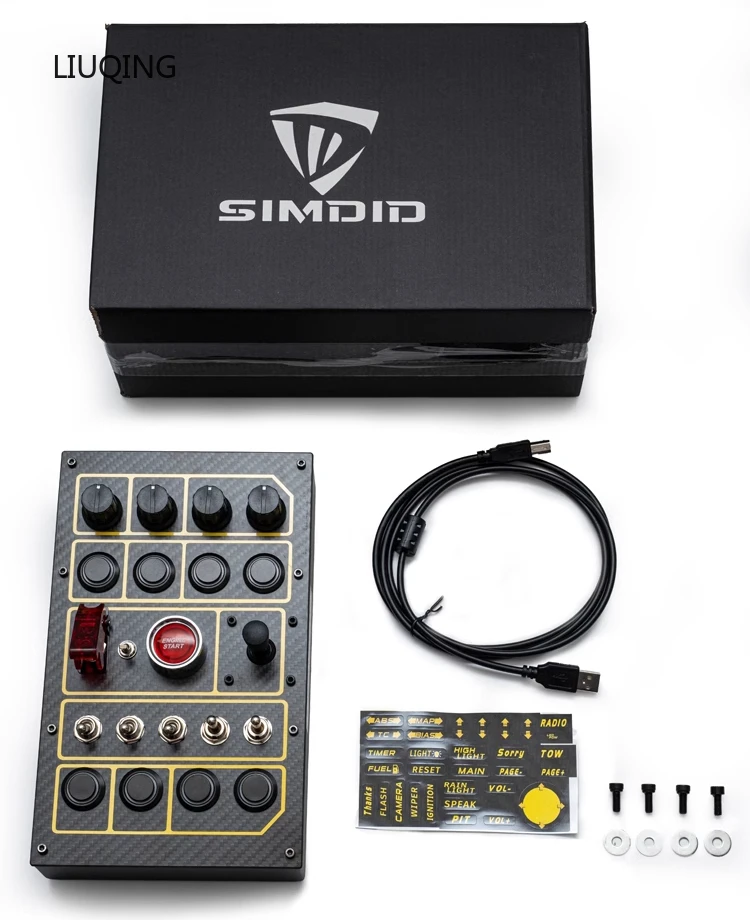 SIMDID D30 Button Box Sim Racing Aodi Sport Customer Racing for Simagic Thrustmaster Fanatec