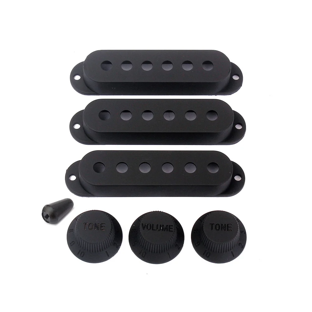 

3Pcs Single Coil Guitar Pickup Case ABS Hard Texture Cold Spray Paint Wear Resistant Pickup Cover Replacement for Electric
