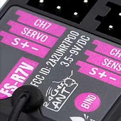 ABUO-Receiver FS-R7V 7CH 2.4G Receiver Can Be PPM/IBUS Output for Remote Control Car Boat