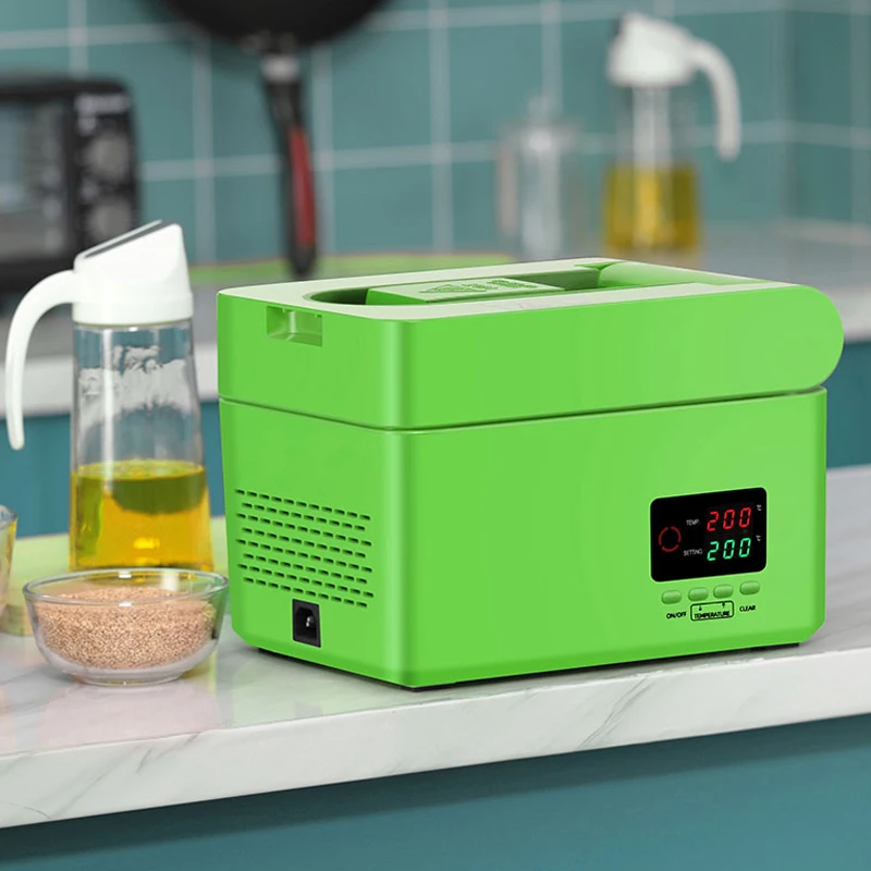 RG-108 Prensa de aceite inteligente para el hogar, Control Digital de temperatura, máquina de extracción de aceite de semillas de girasol, maní, sésamo, 600W