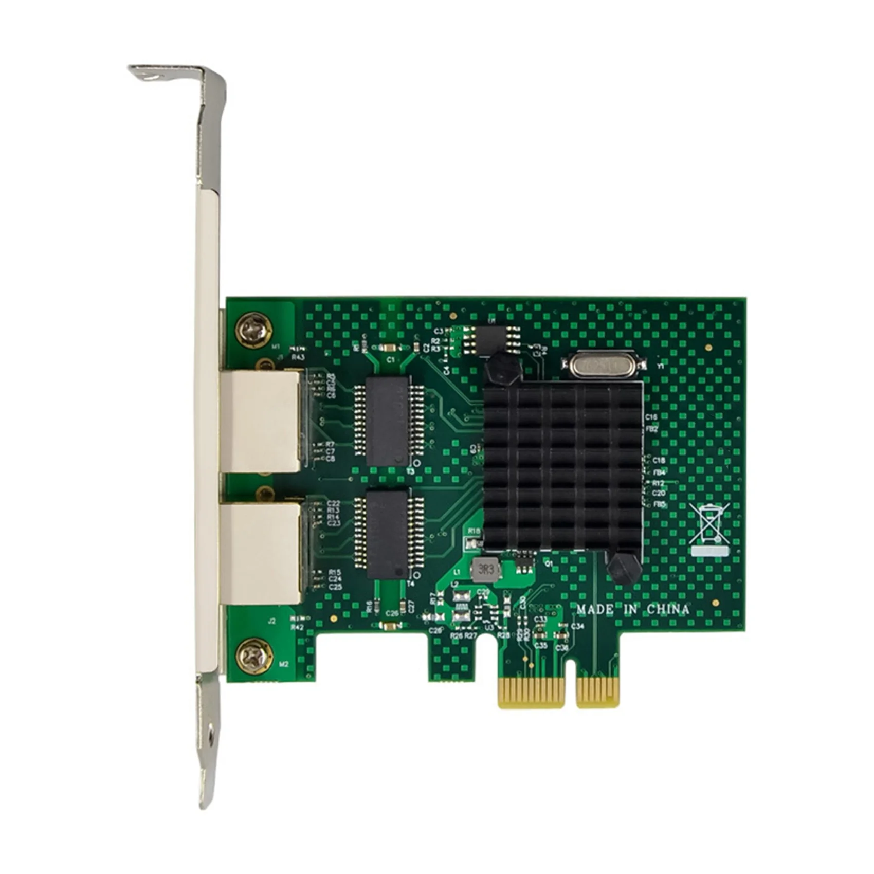 BCM5720 PCIE X1 Gigabit Ethernet Network Card Dual Port Server Network Adapter Card Compatible with WOL PXE