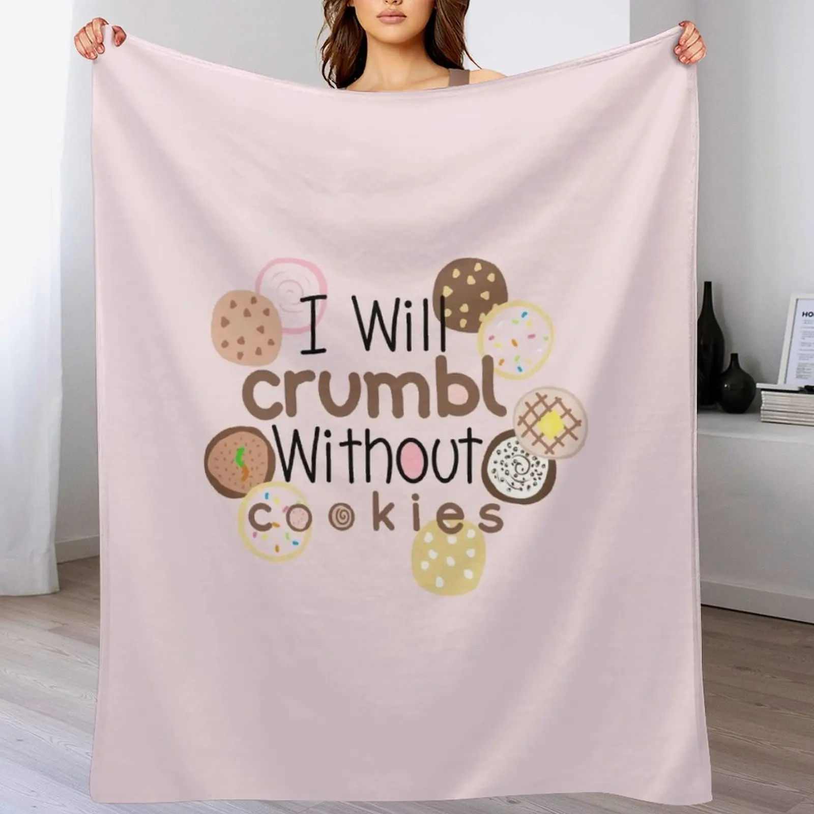 

Crumbl Cookie Throw Blanket cosplay anime Nap funny gift Soft Big Blankets